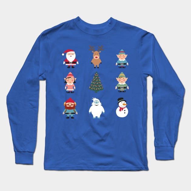 Rudolph The Red Nosed Reindeer Long Sleeve T-Shirt by MedleyDesigns67